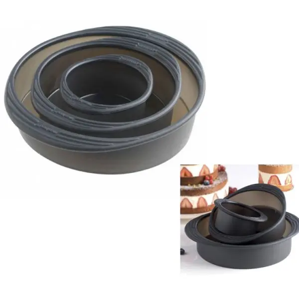 Set de 3 moules empilables