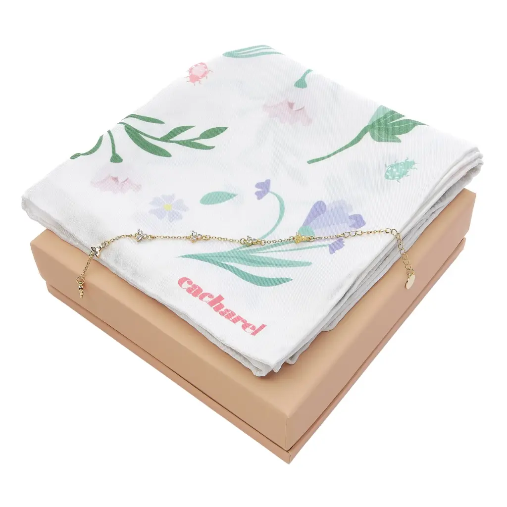 Coffret Ambre (foulard+bracelet) Cacharel