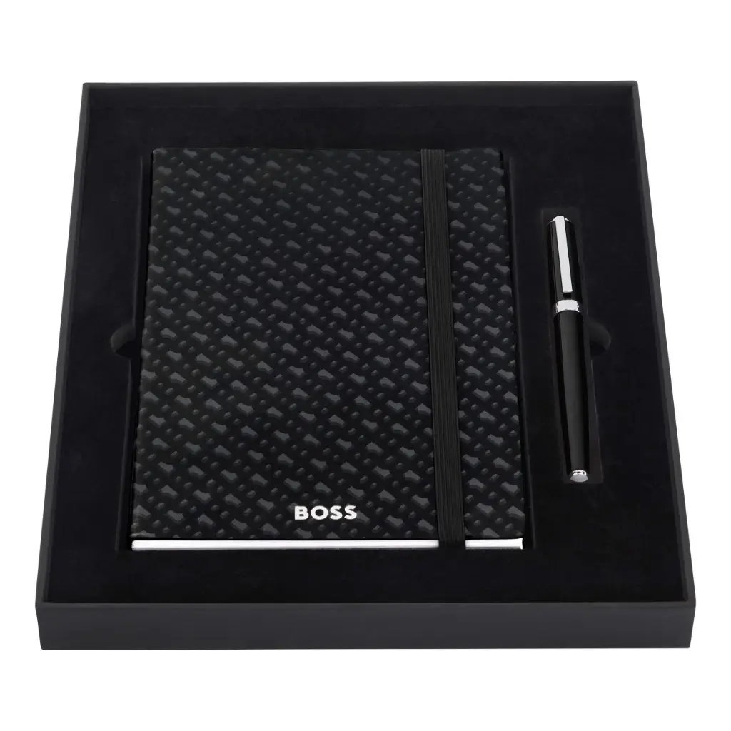 Parure HUGO BOSS (stylo roller & carnet A5)