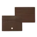 Porte-cartes Button Brown