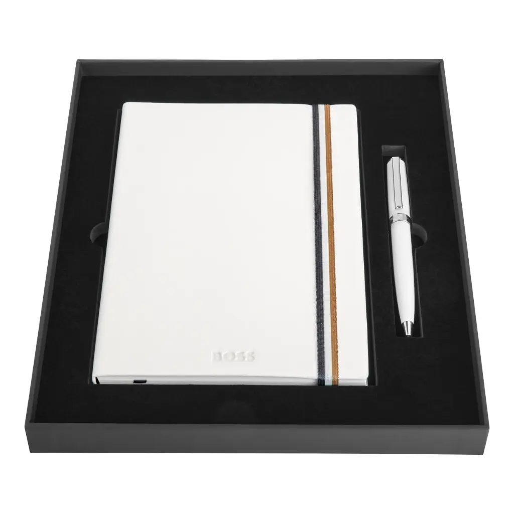 Parure HUGO BOSS (stylo bille & carnet A5)