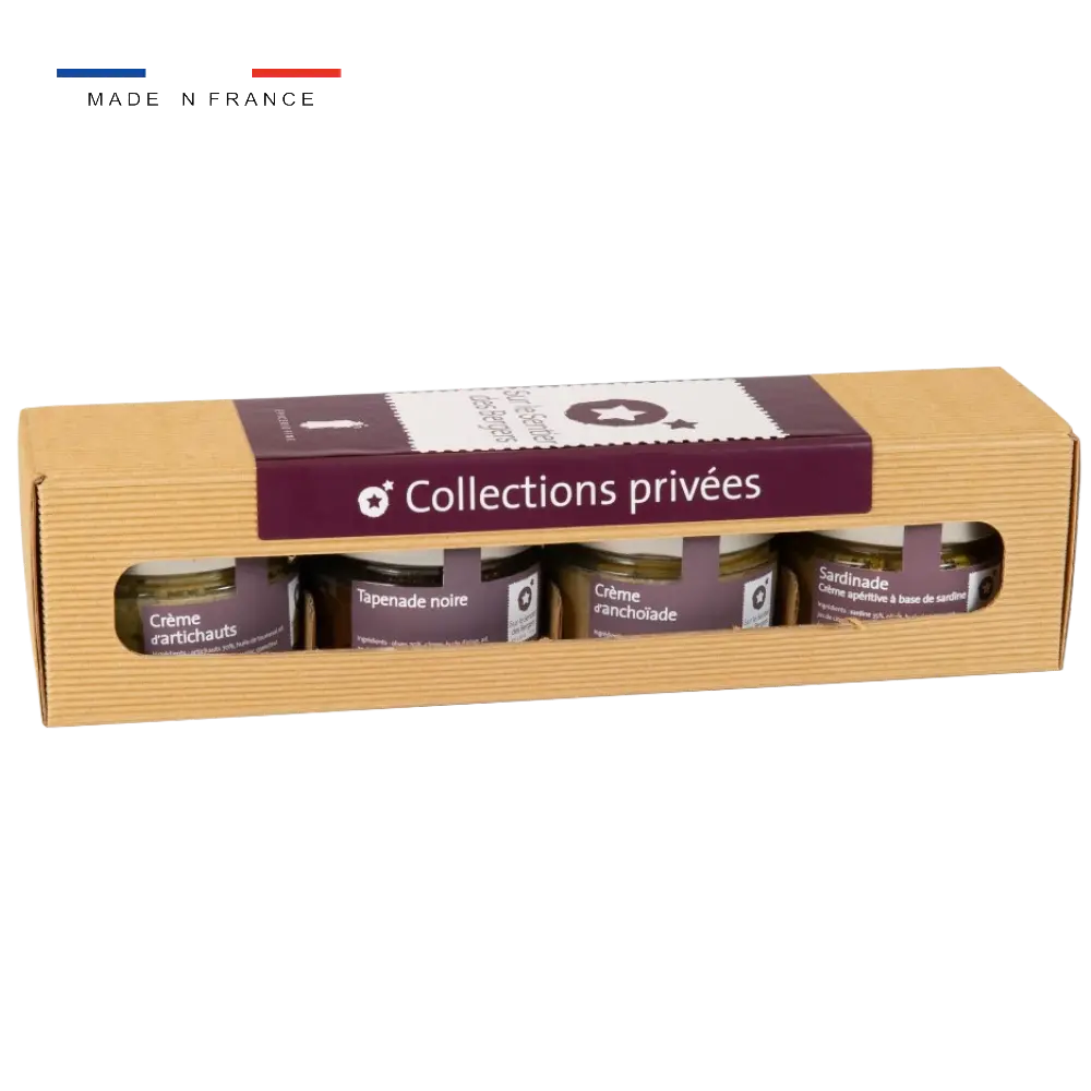 Le coffret 4 pots "Entre terre et mer"