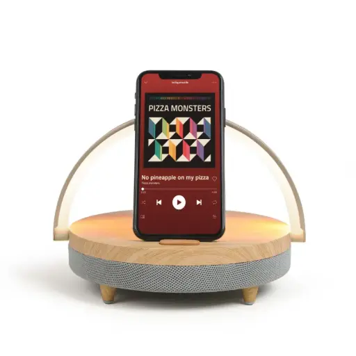 [TES242] Enceinte LED chargeur induction fast charge