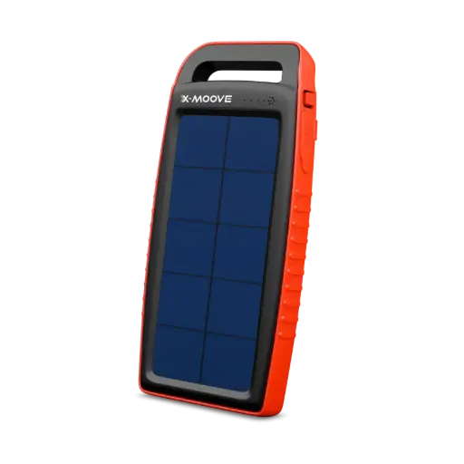 [XMOOVE-POCKET] Batterie externe solaire avec lampe torche - 10 000 mAh