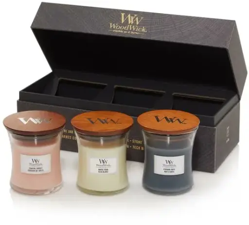 [W-1727429E] WoodWick coffret bougie mini floral