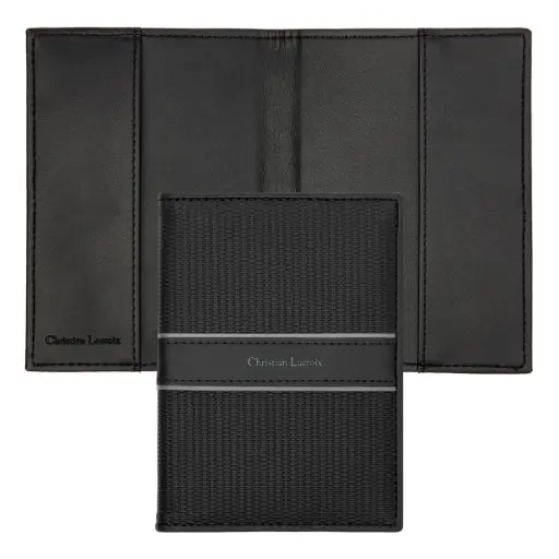 [LEP419A] Porte-passeports Caprio Black