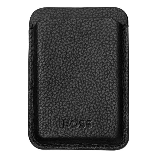 Porte-cartes avec Magnet Mobile Classic Grained Black