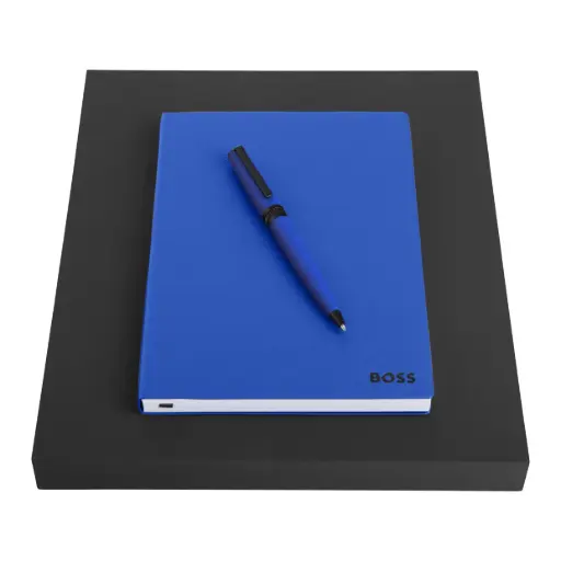 Parure HUGO BOSS Blue (stylo bille & carnet A5)